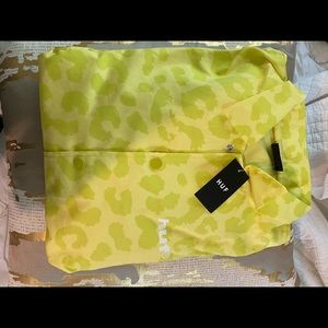 NWT HUF WORLDWIDE COACHES JACKET neon animal print